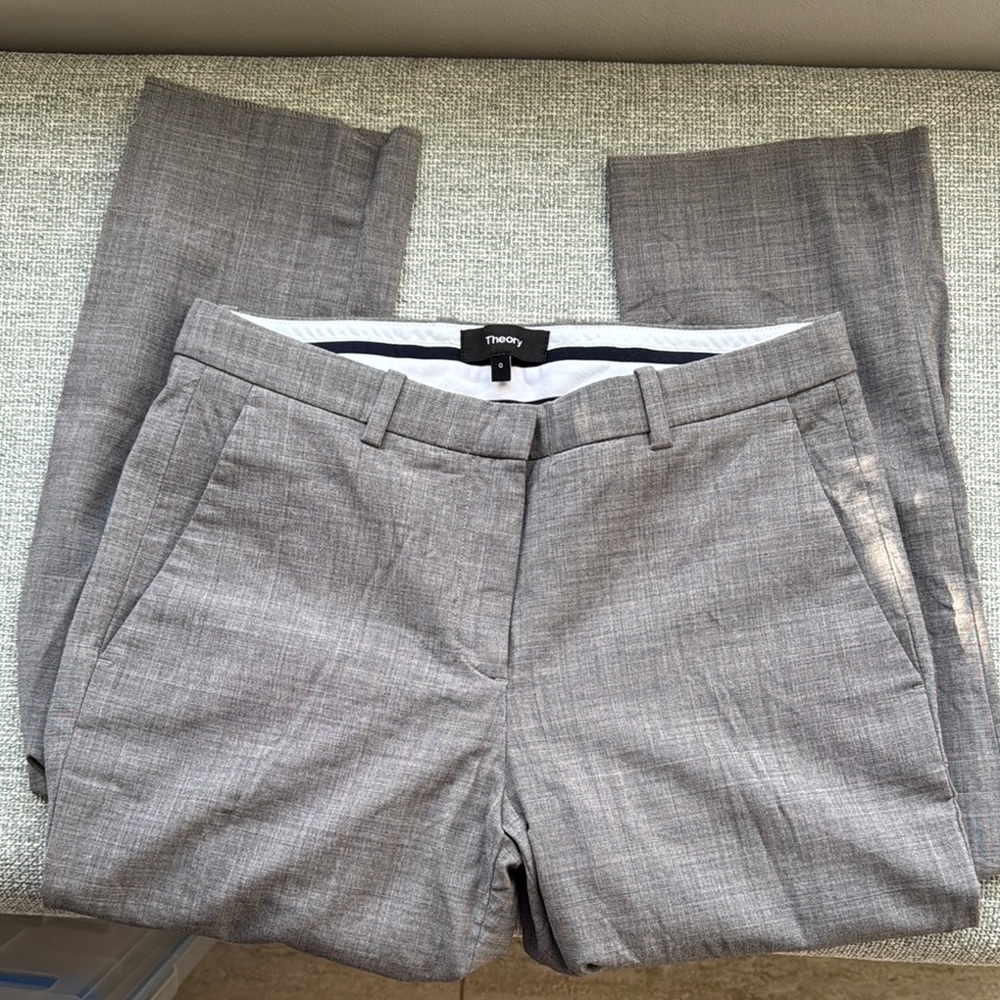 Theory Light Gray Trousers